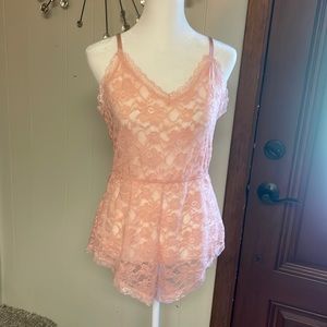 Cute PINK lace lingerie for lounging!!